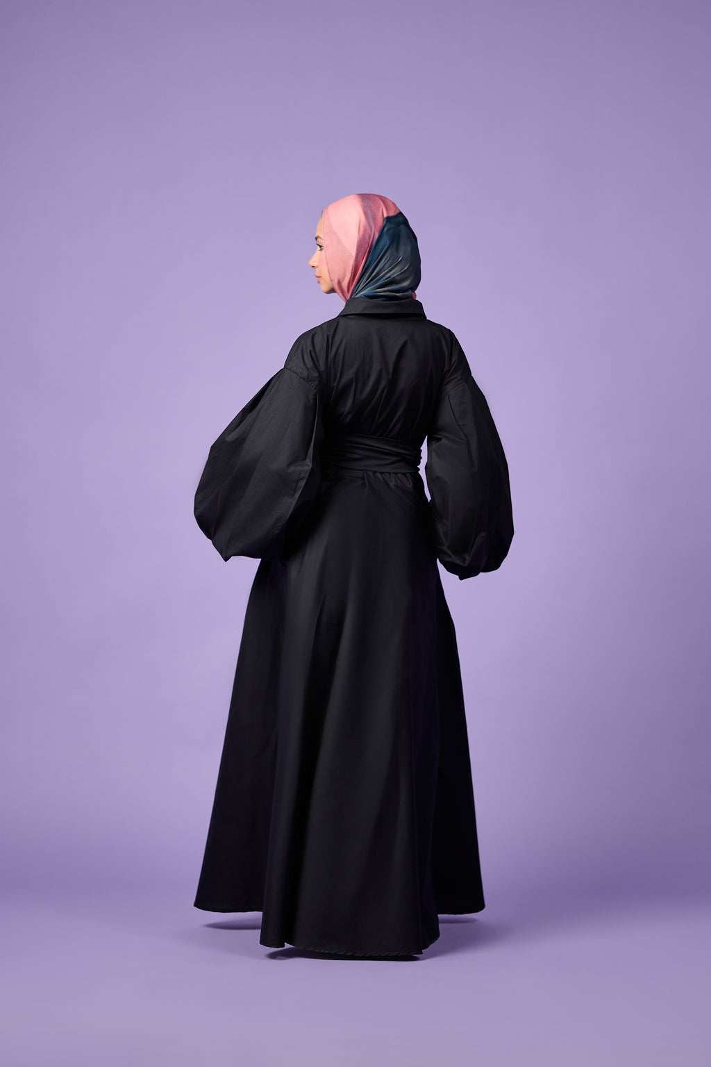 Cloud Sleeve Dress (Midnight Black)