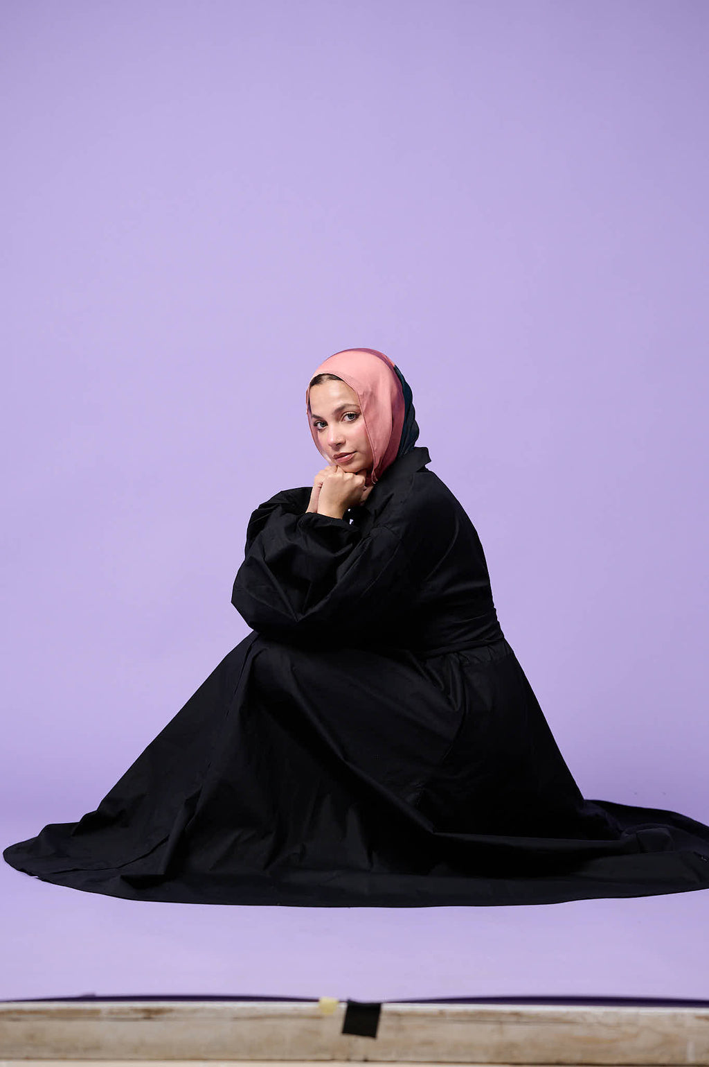 Cloud Sleeve Dress (Midnight Black)