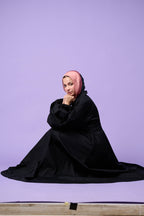 Cloud Sleeve Dress (Midnight Black)