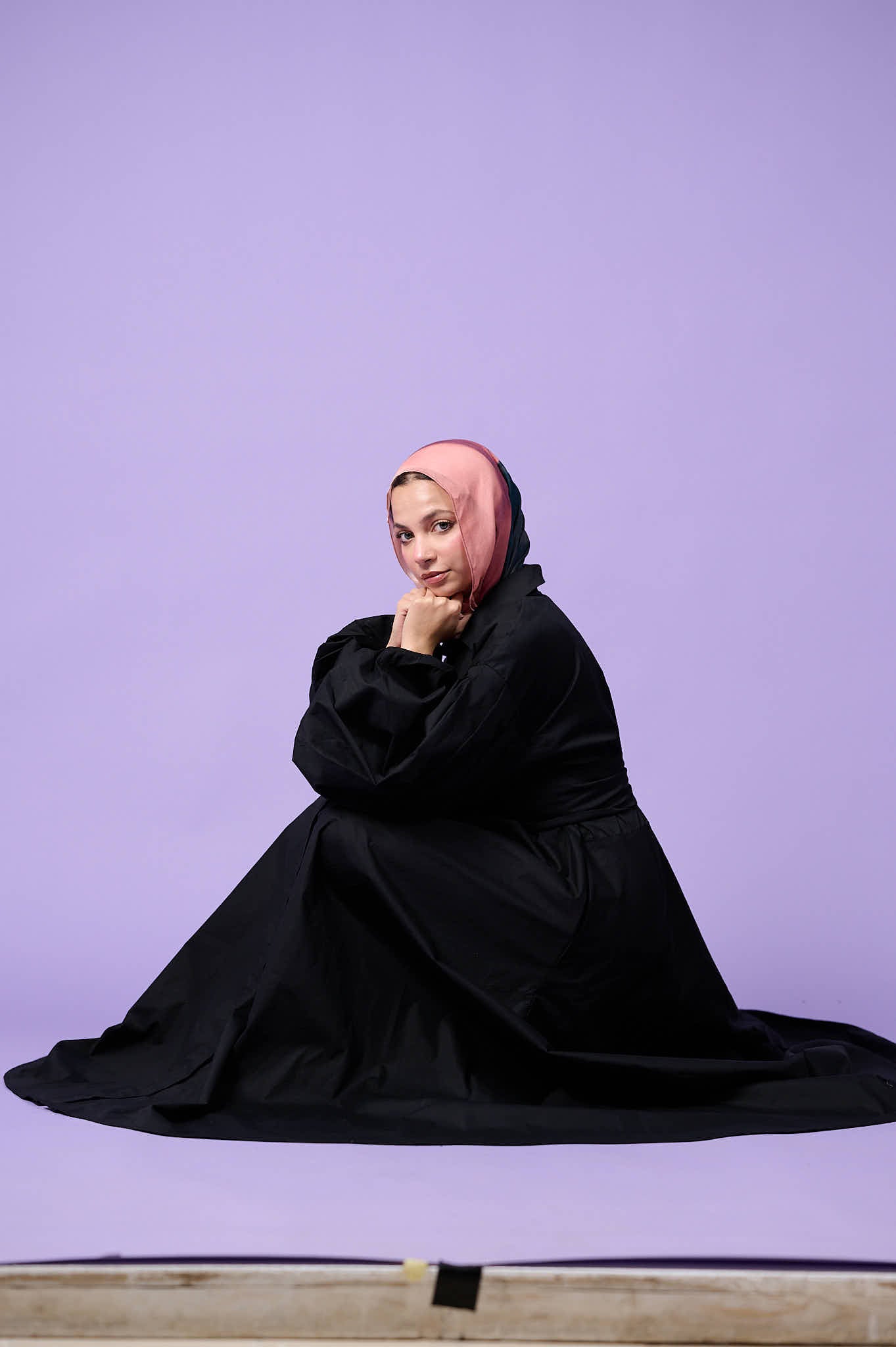 Cloud Sleeve Dress (Midnight Black)