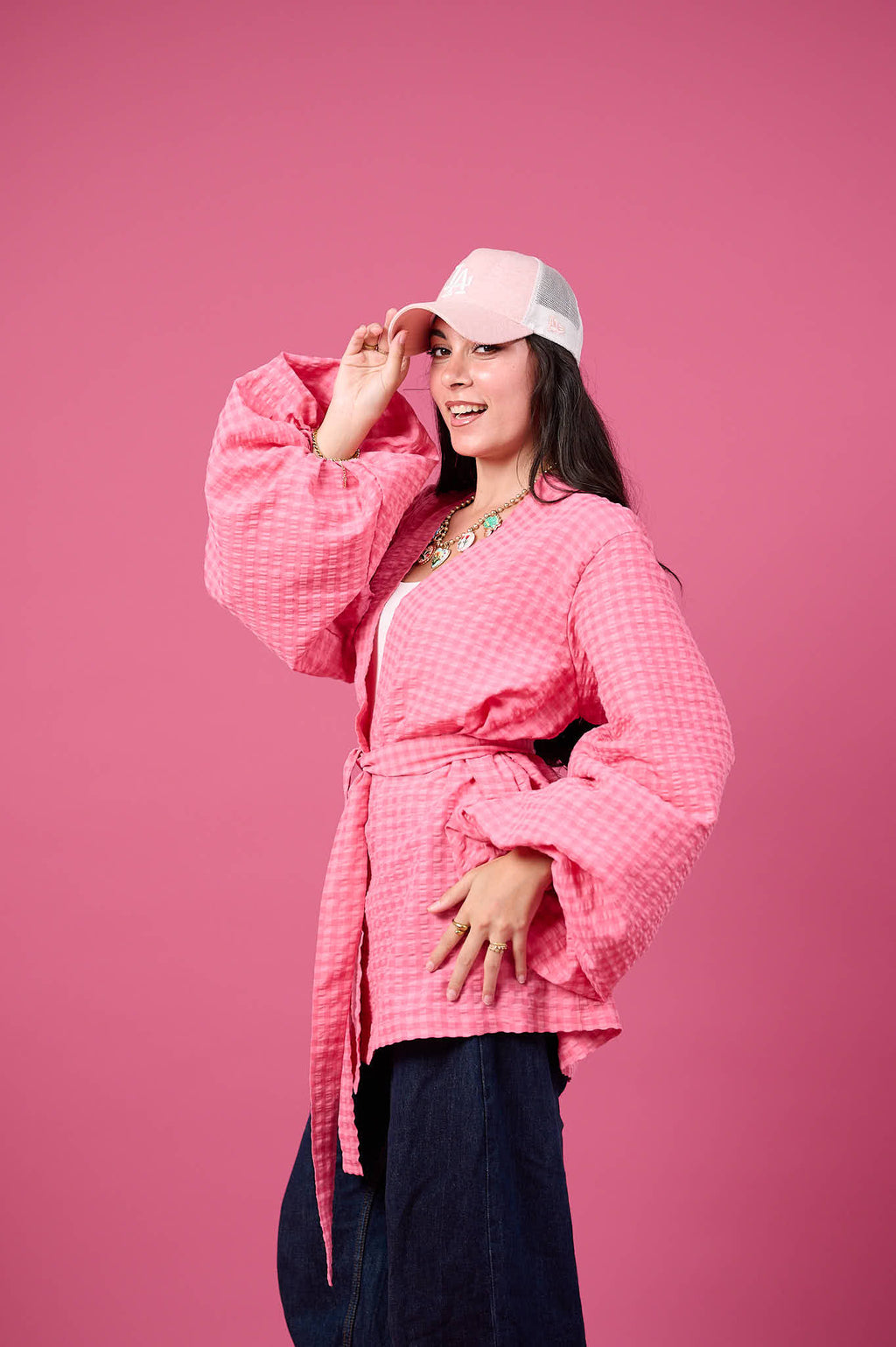 Candy Puff Kimono (Pink Marshmallow)
