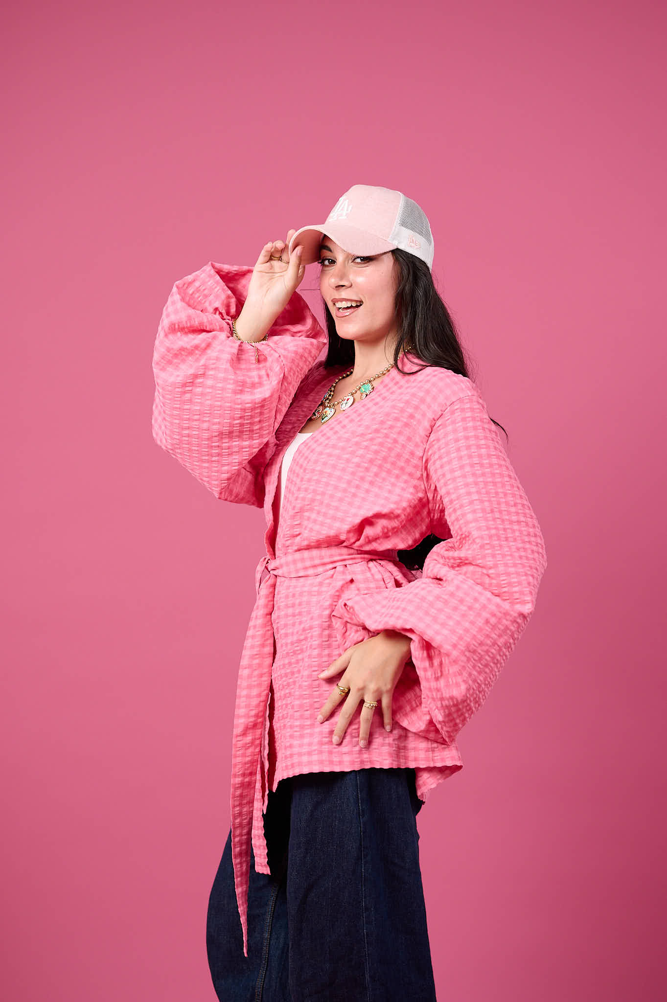 Candy Puff Kimono (Pink Marshmallow)