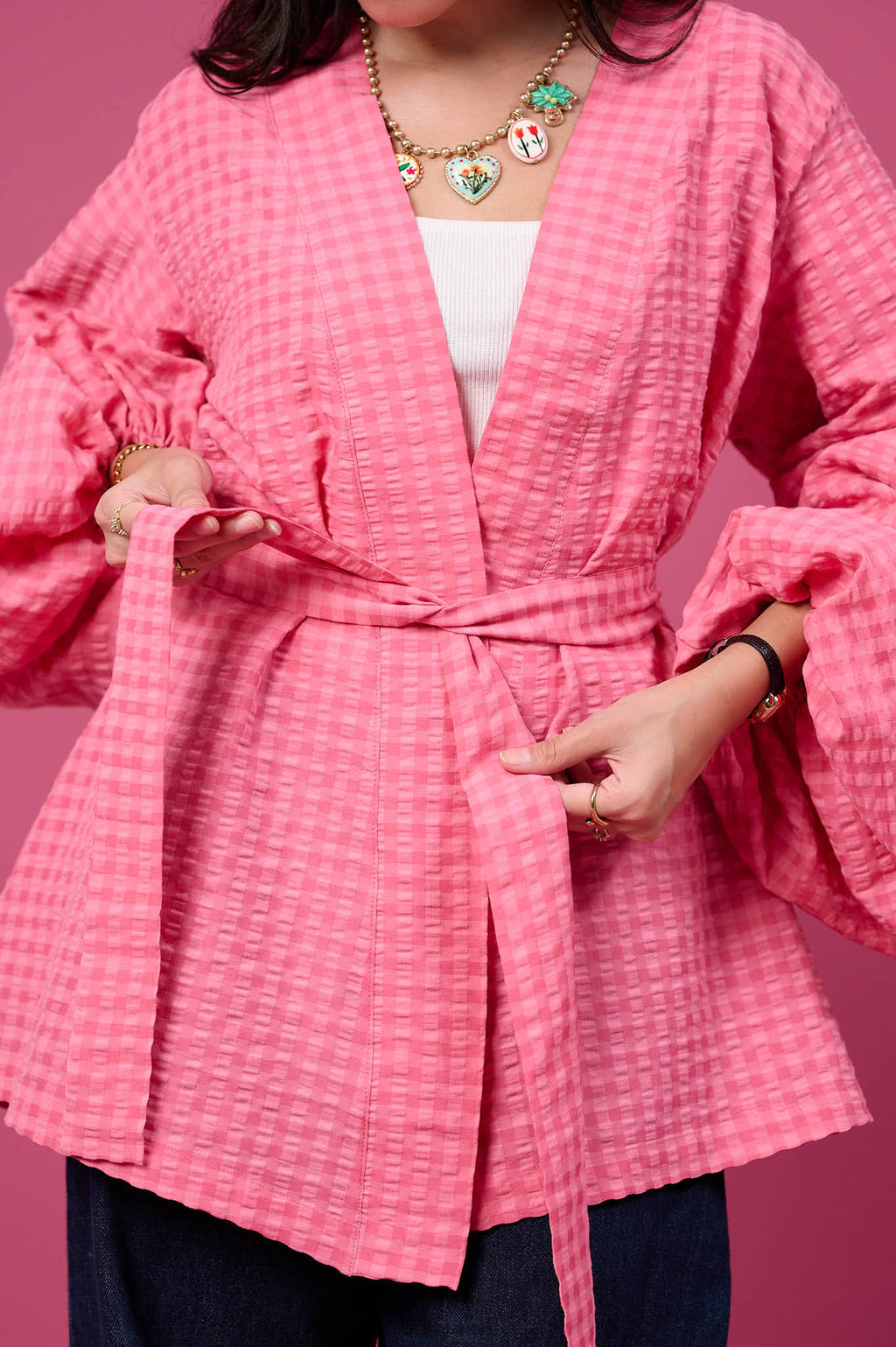 Candy Puff Kimono (Pink Marshmallow)