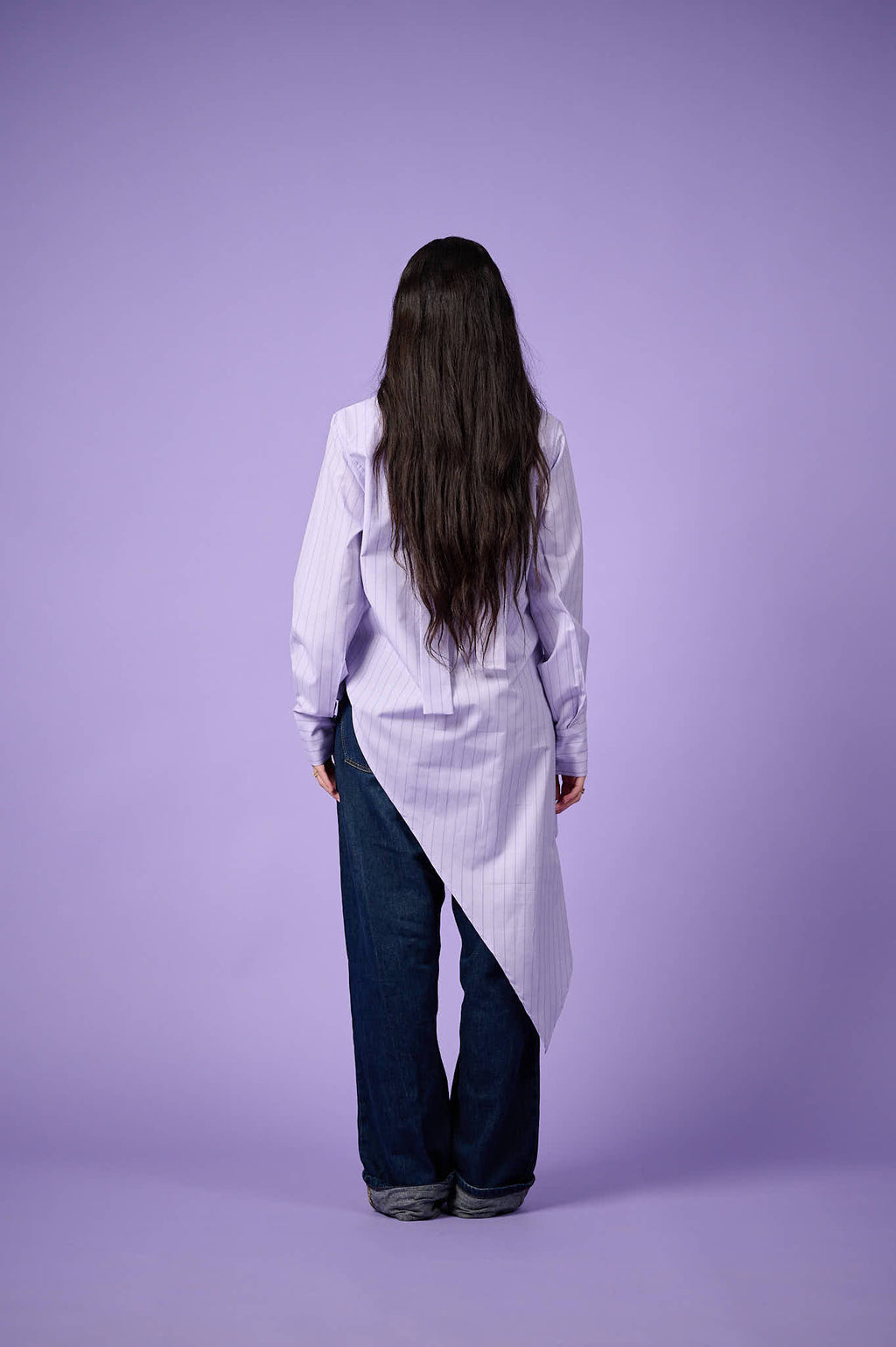Flow Asymmetric Shirt (Lavender)