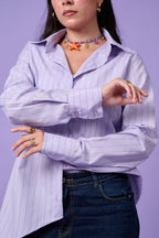 Flow Asymmetric Shirt (Lavender)