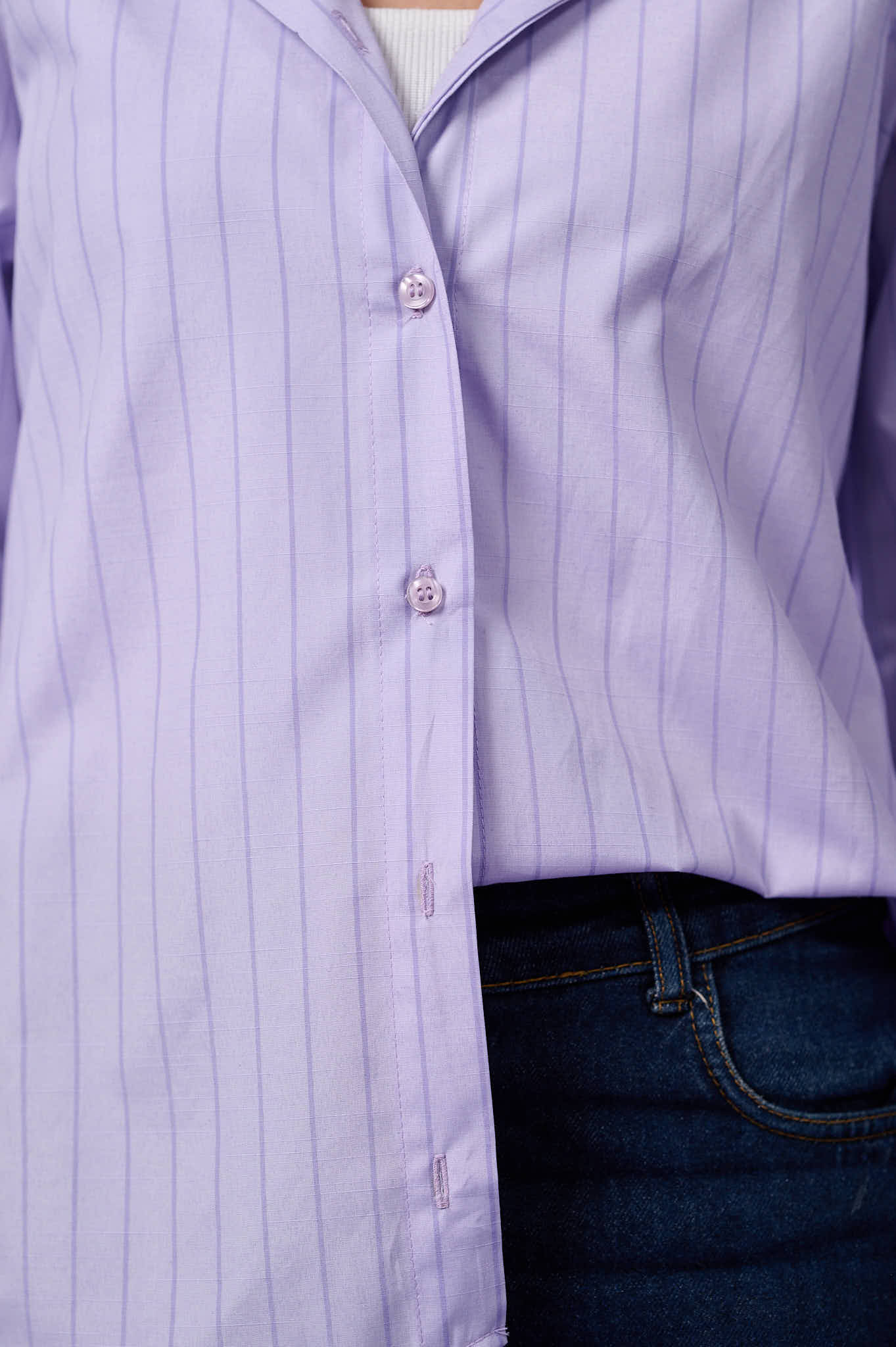 Flow Asymmetric Shirt (Lavender)