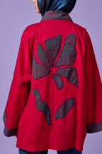 Floral Patchwork Kimono (Red)