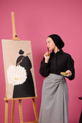 Summer Drape Skirt (Black)