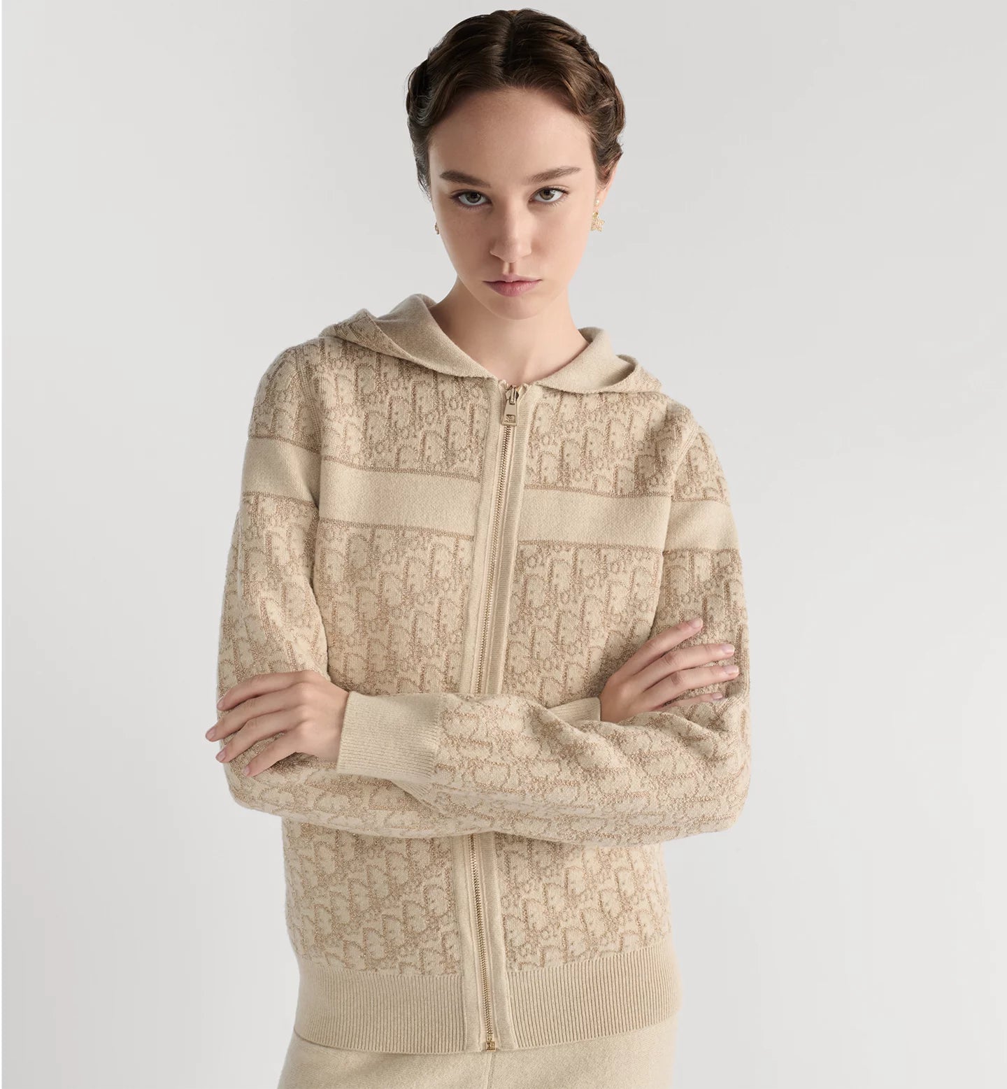 Reversible Zipped Cardigan with Hood