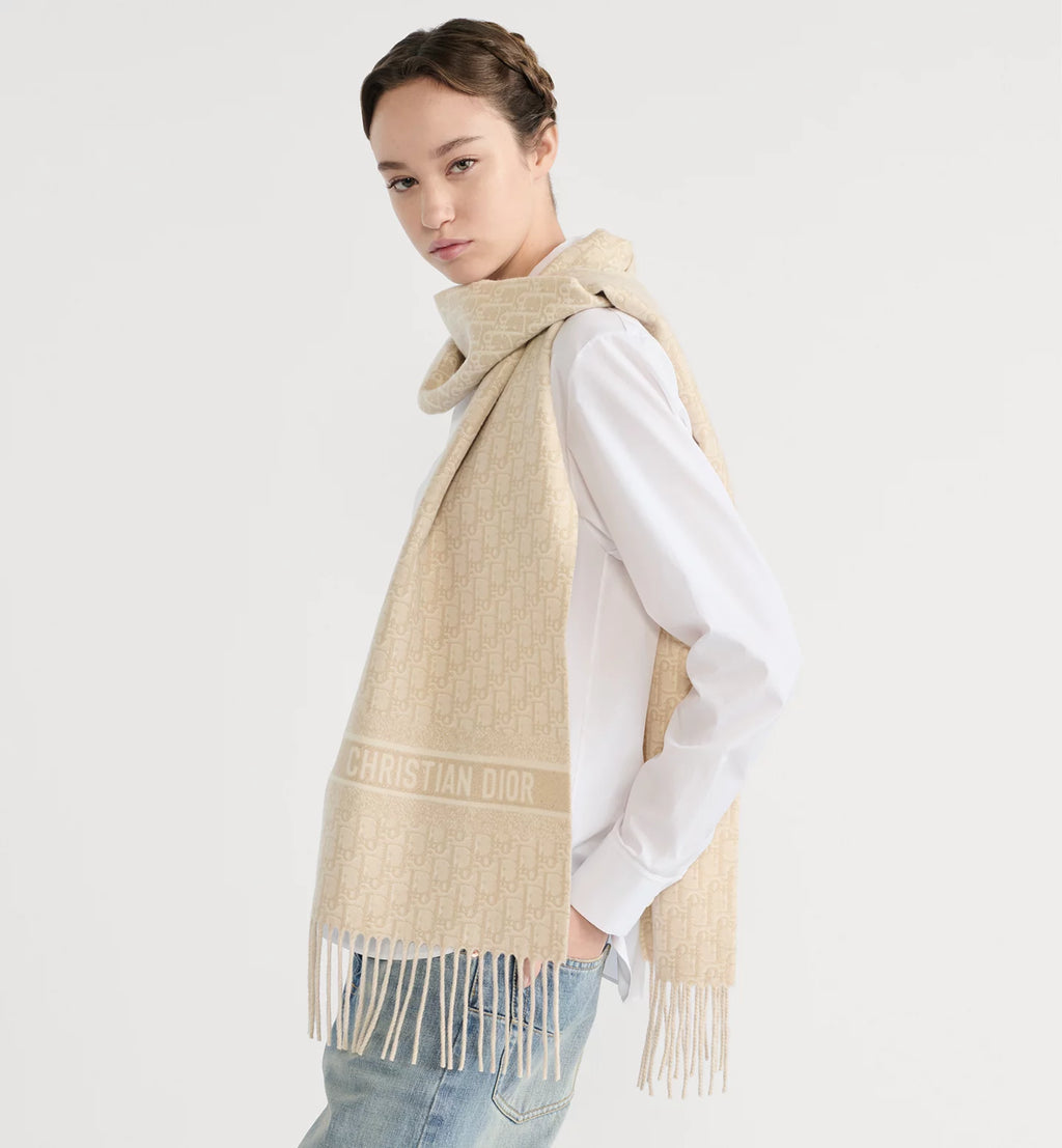 Dior Oblique Natte Scarf