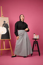 Summer Drape Skirt (Black)