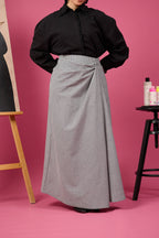 Summer Drape Skirt (Black)