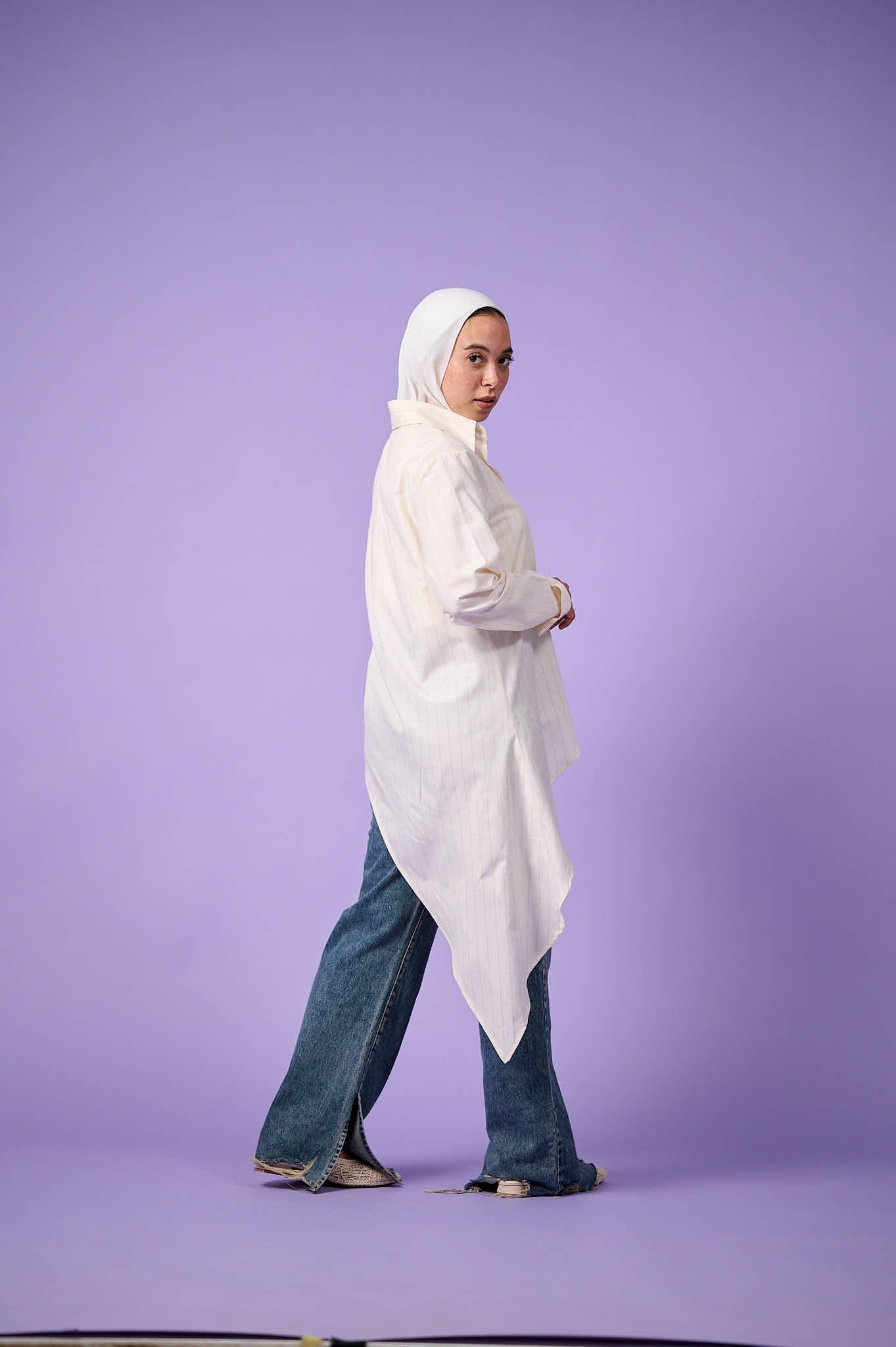 Flow Asymmetric Shirt (Vanilla)