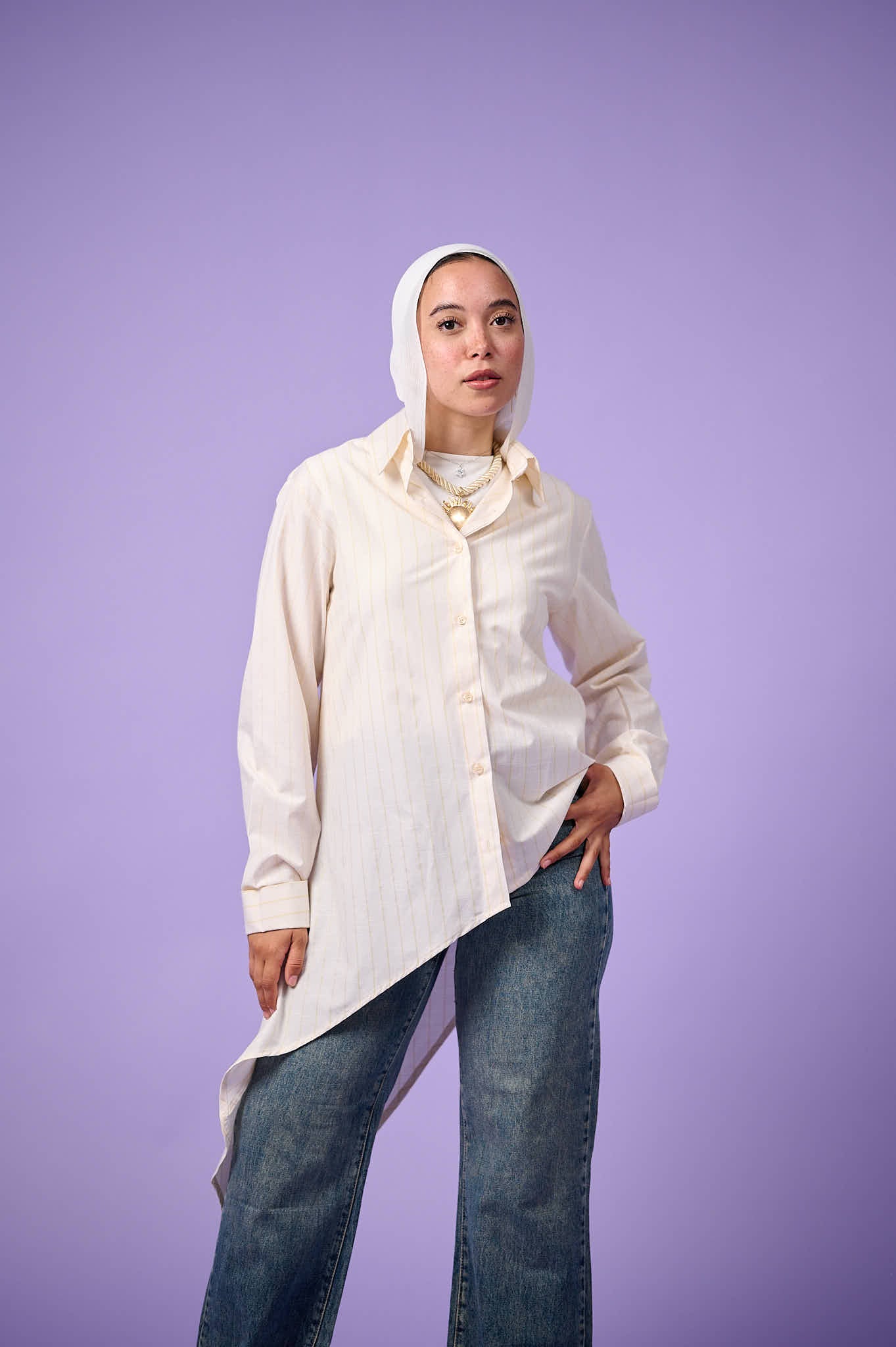 Flow Asymmetric Shirt (Vanilla)