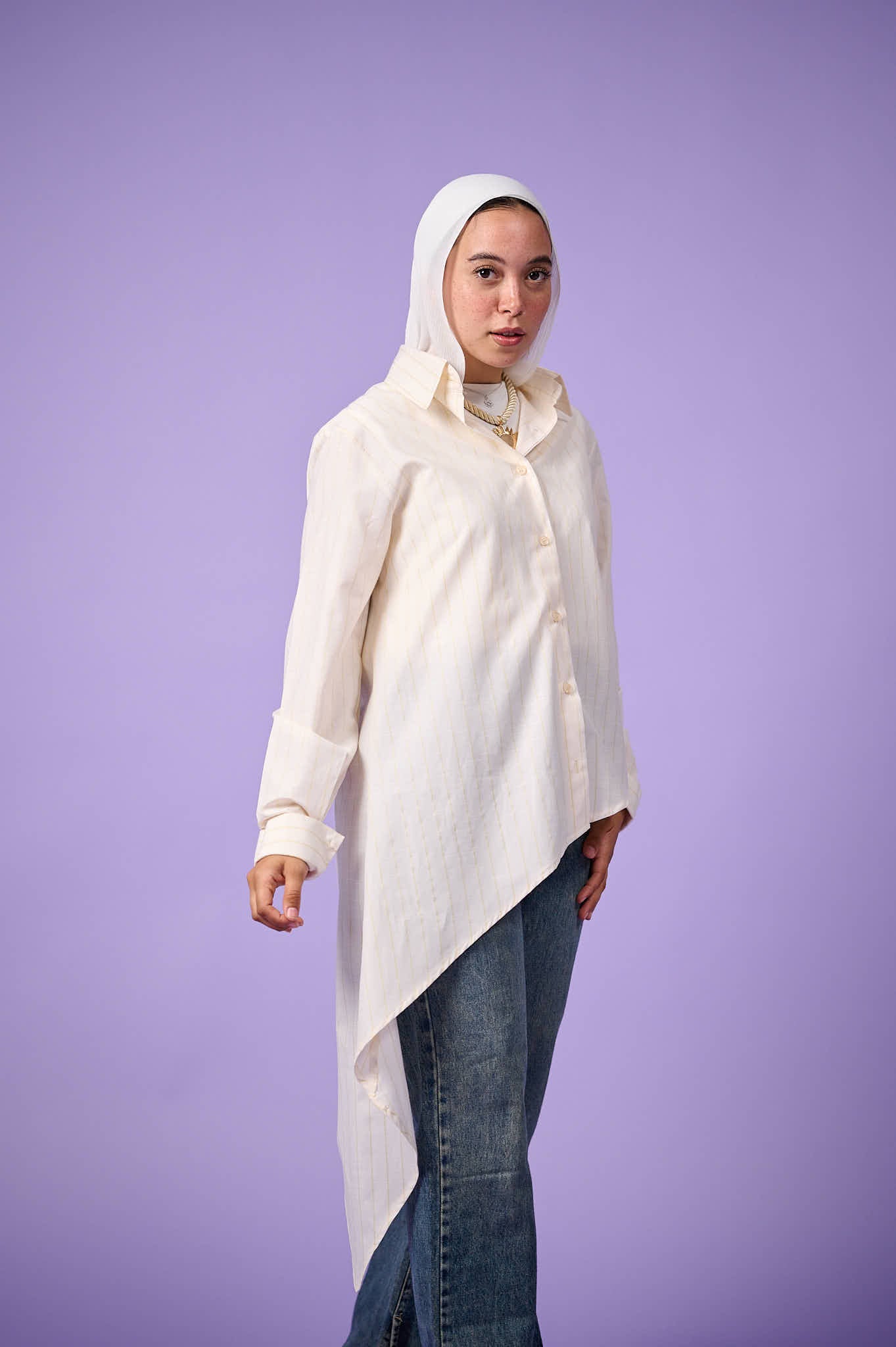Flow Asymmetric Shirt (Vanilla)