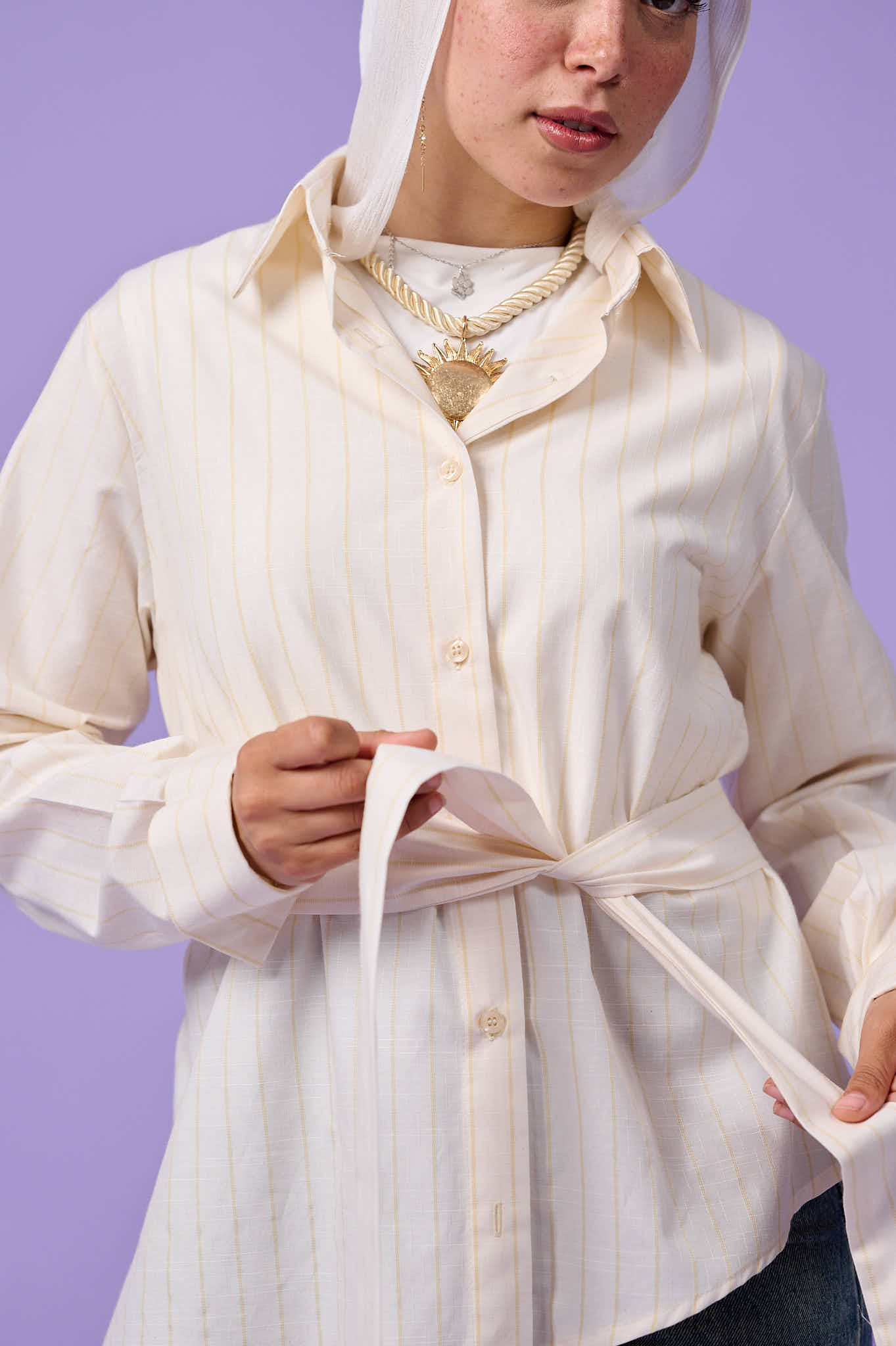 Flow Asymmetric Shirt (Vanilla)