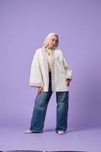 Floral Patchwork Kimono (Offwhite)