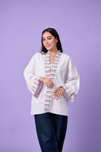 Floral Patchwork Kimono (White)