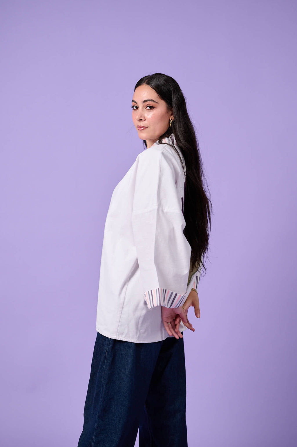 Floral Patchwork Kimono (White)