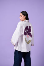 Floral Patchwork Kimono (White)
