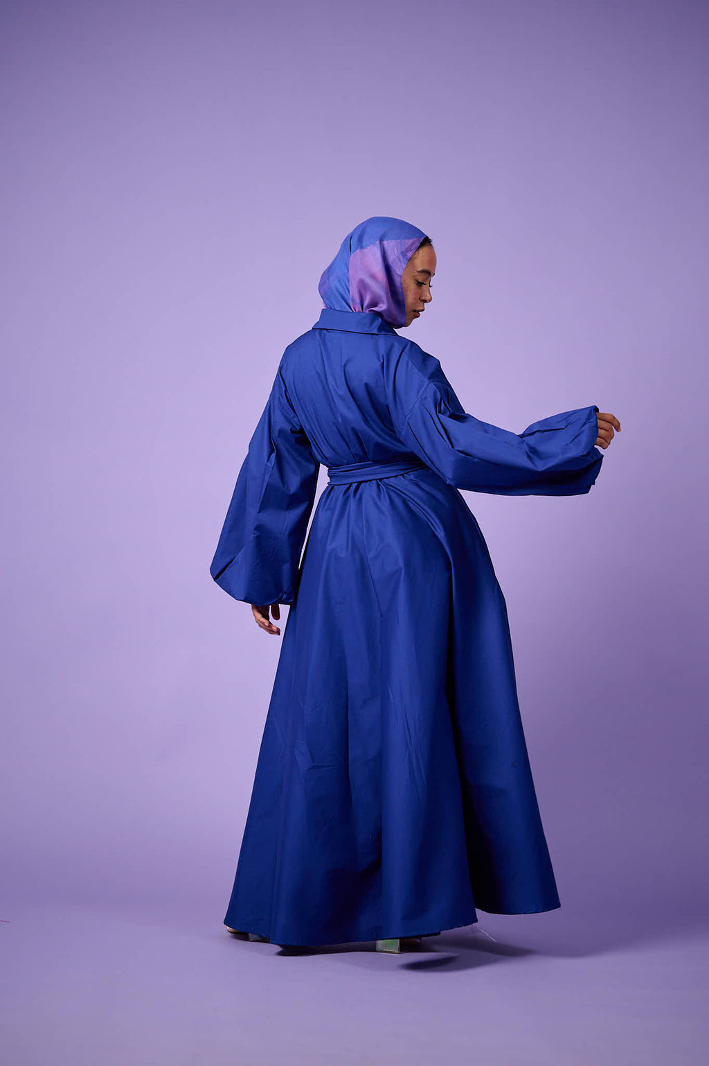 Cloud Sleeve Dress (Electric Blue)