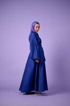Cloud Sleeve Dress (Electric Blue)