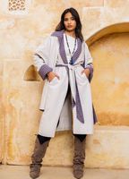 Convertible Scarf Gabardine Coat