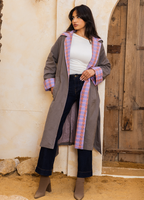 Convertible Scarf Gabardine Coat