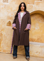 Convertible Scarf Gabardine Coat